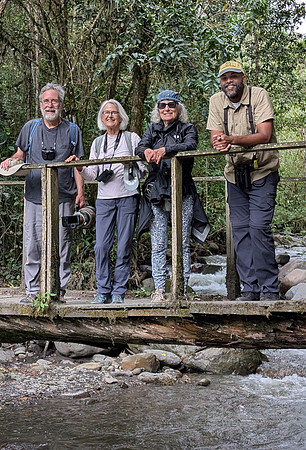 Taking a break on our outing to the Cocora Valley