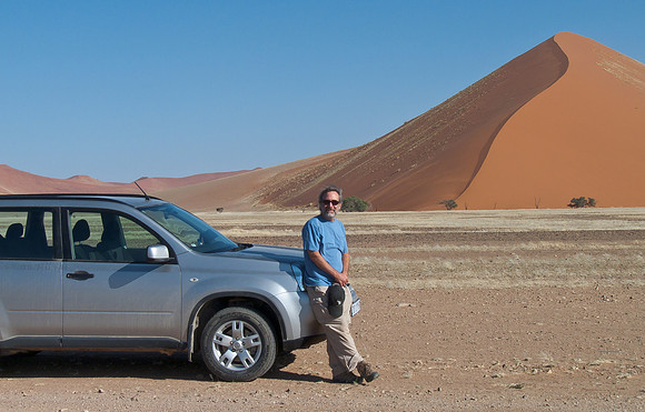 Steve with our vehicle