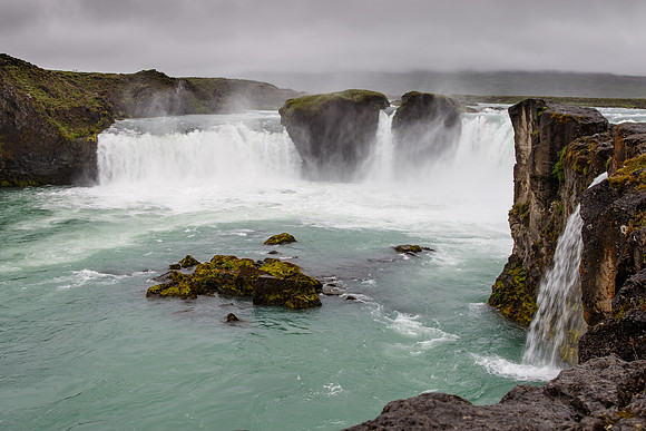 Goðafoss waterfall in Northeast Iceland