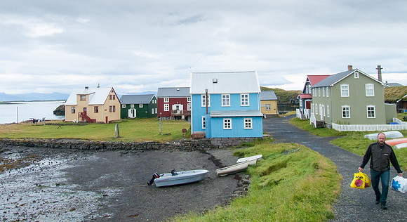 Village scene on Flatey Island