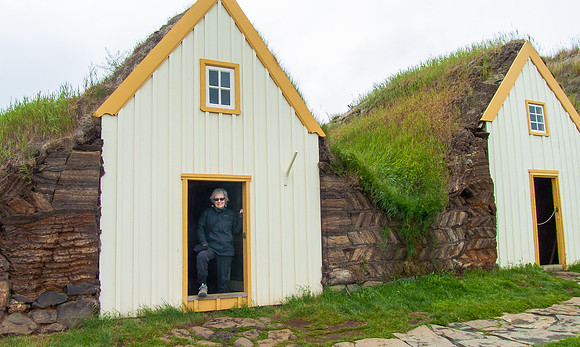 Preserved turf houses in  Glaumbær