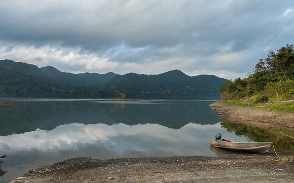 Here's where we started our six hour river trip in the Chiquibul Forest Reserve