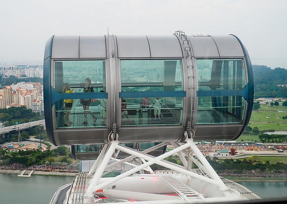 One of the twenty-eight Singapore Flyer "capsules"