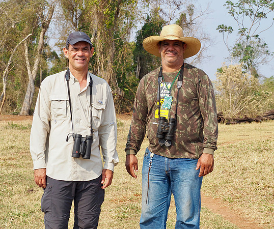 Victor with brother, Armando, a naturalist at Fazenda San Francisco