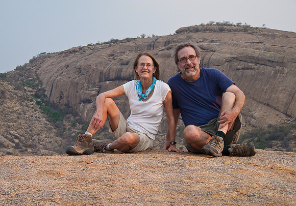 Jane & Steve, atop granite mountain