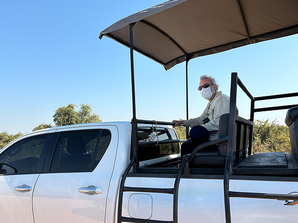 To minimize Covid exposure, Steve was transported to our next lodge in an open-air safari vehicle. It was a two hour  drive on the dusty Transpantaneria.