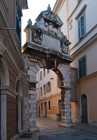 Entrance to the Old Town in Rovinj
